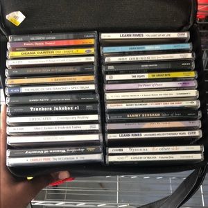 CD Collection Storage Case with 20+ Music Albums - Various Artists